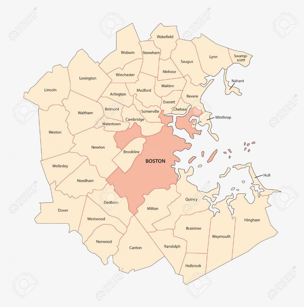 harita Boston area