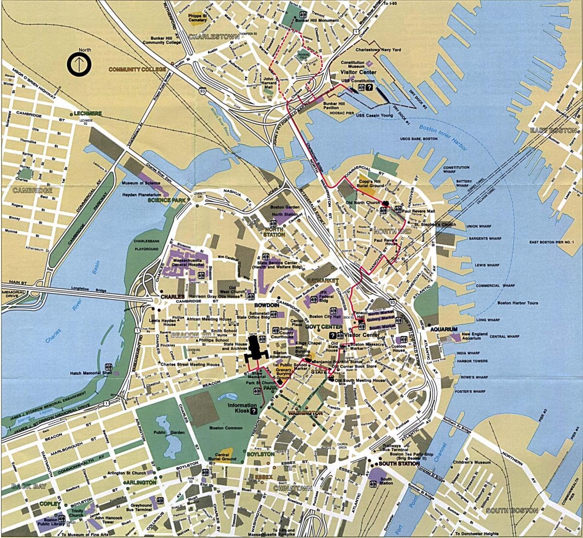 Boston şehir haritası