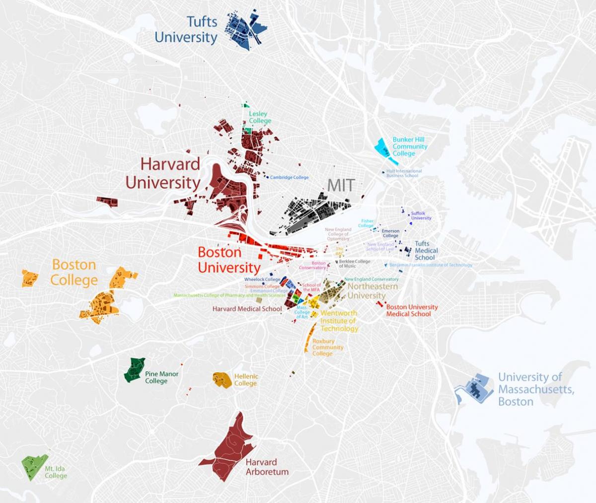 Boston Üniversitesi Harita