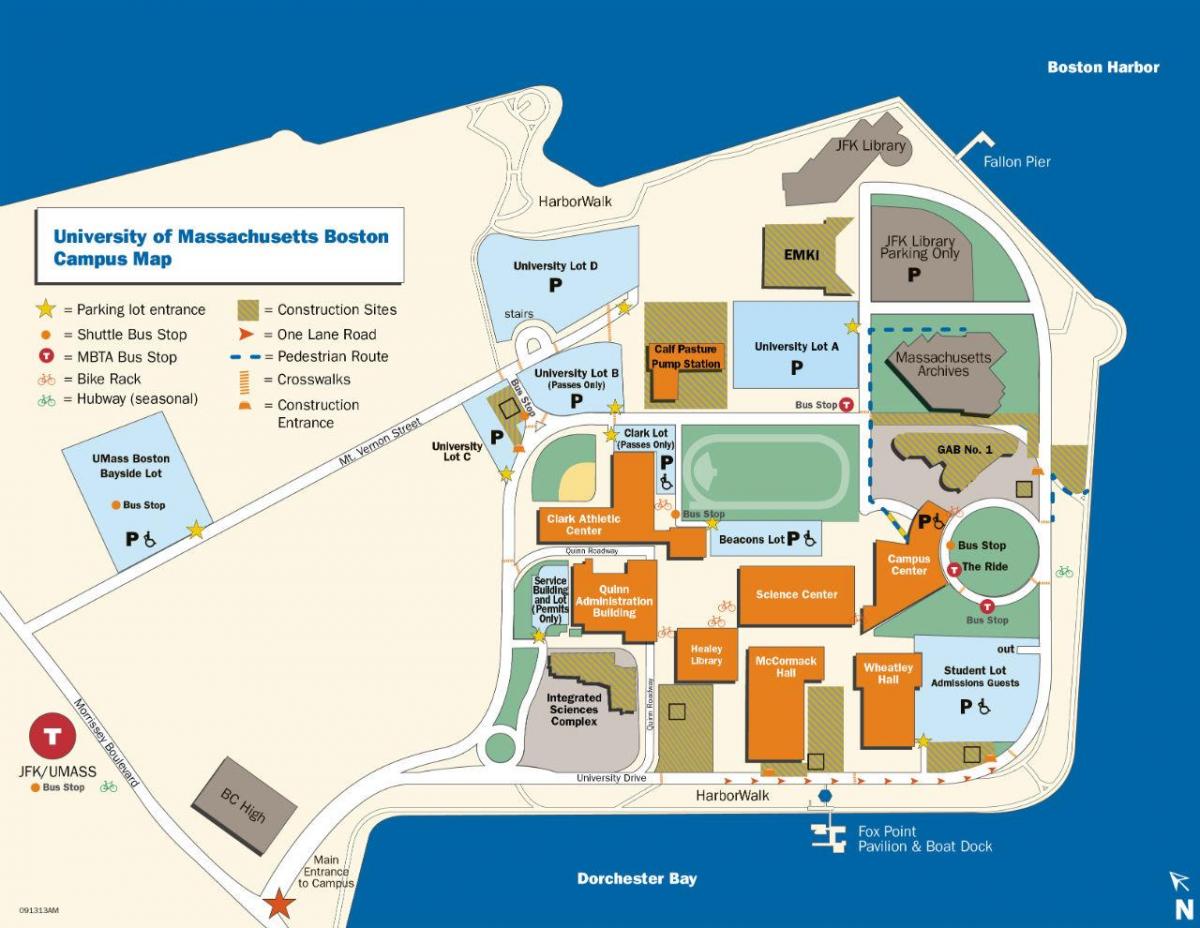 bu Boston kampüs haritası