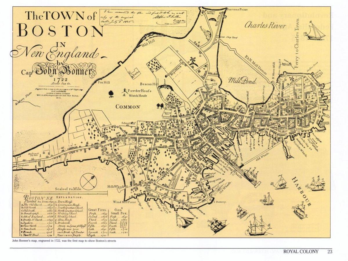 Boston eski harita