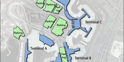 Boston haritası Logan airport