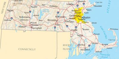 Boston haritası ABD