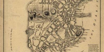Tarihi Boston haritası
