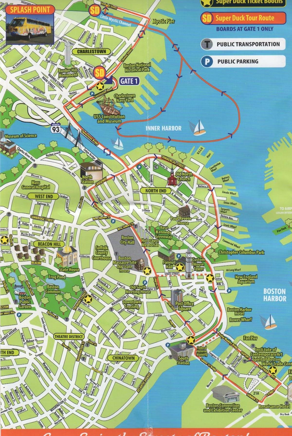 Boston haritası gezi