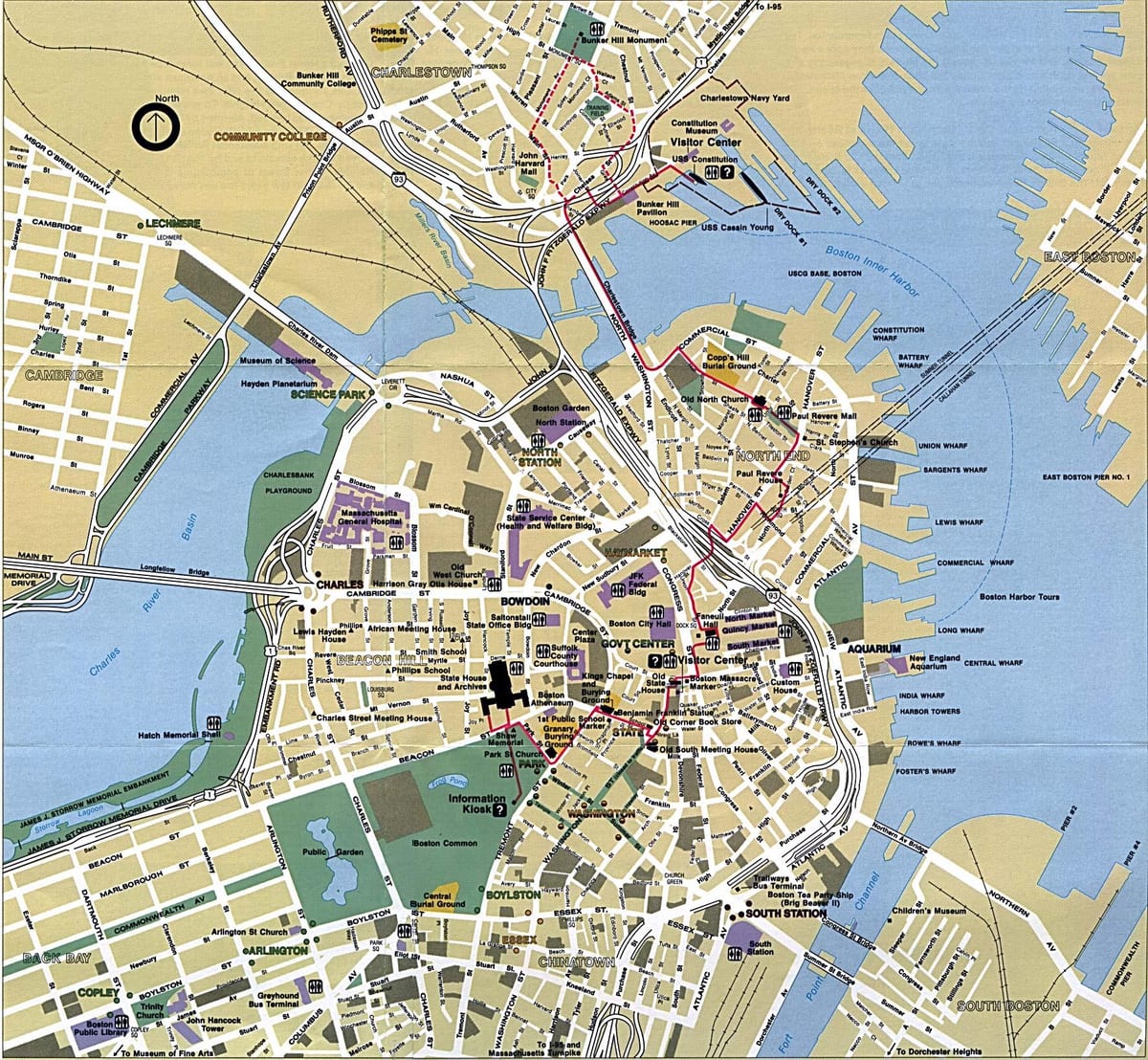 Boston şehir haritası