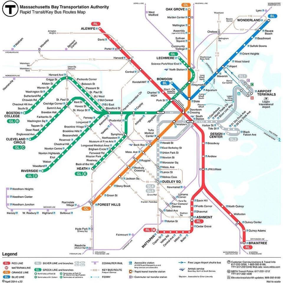 MBTA haritası