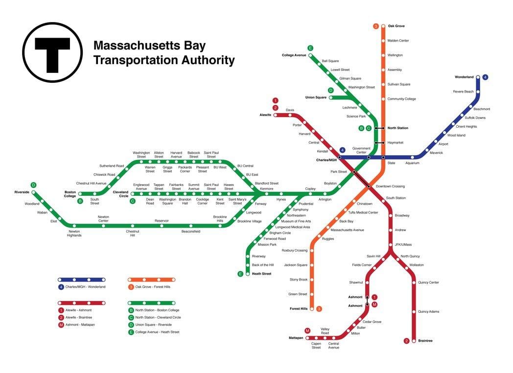 metro Boston haritası