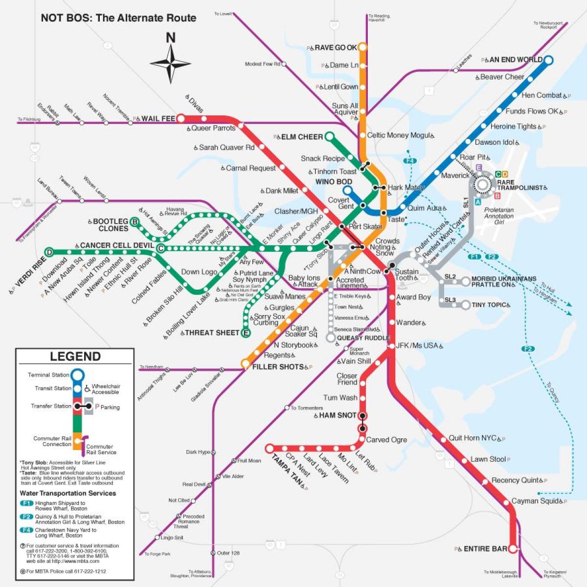 t harita Boston haritası