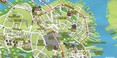 Boston haritası gezi