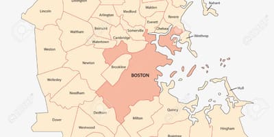 Metro Boston haritası