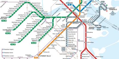 Boston haritası metro