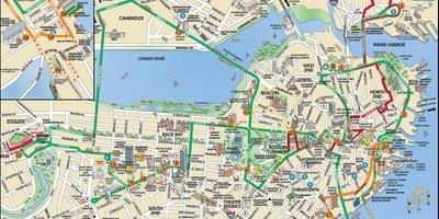 Boston trolley tours harita