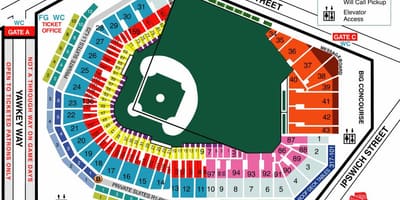 Fenway koltuk haritası
